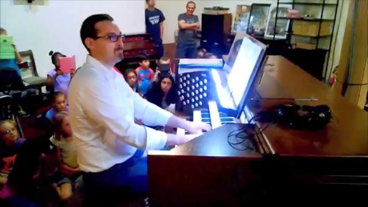 Sandor Kadar at the Rodgers Infinity 361 to be used at The Papal Mass 9/27/15