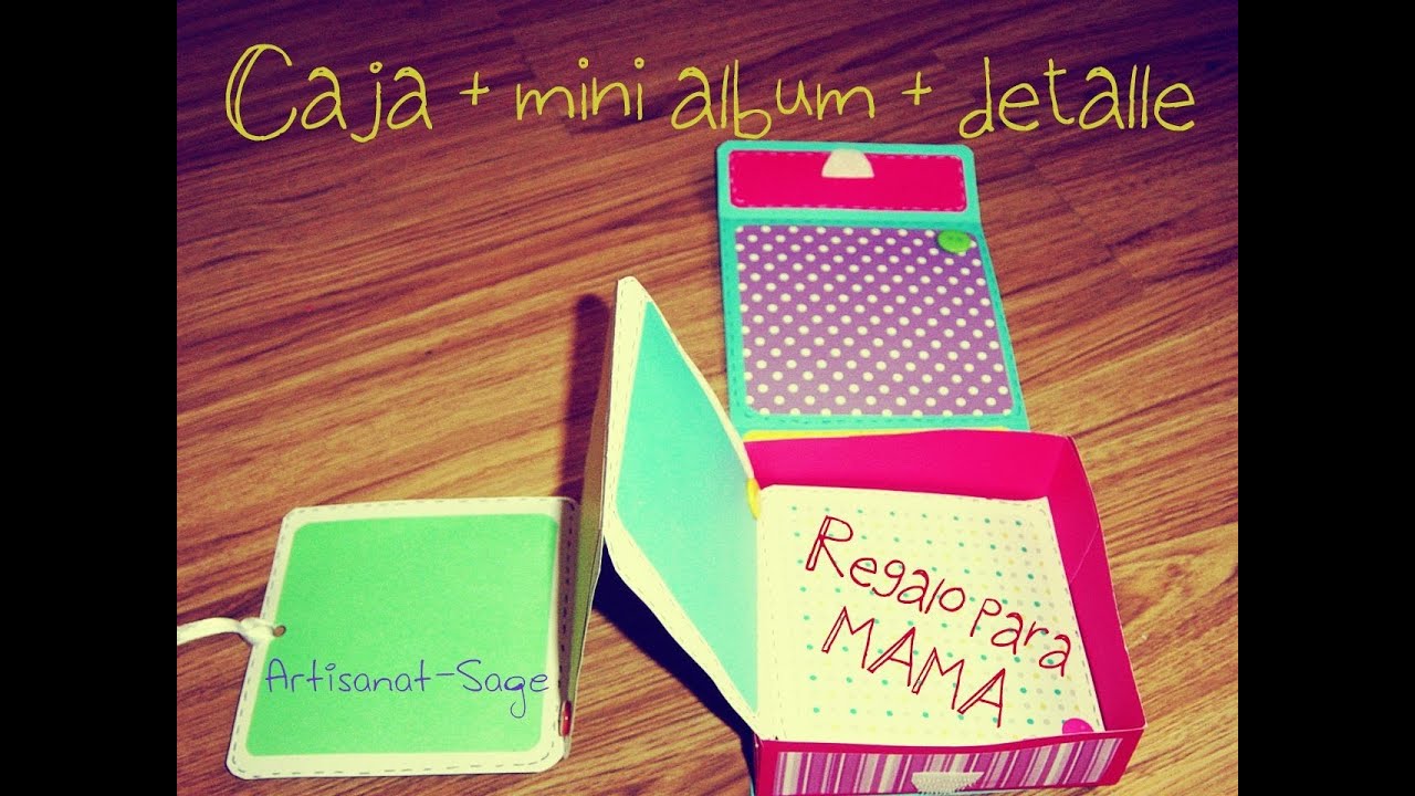 Caja + mini album + detalle/ gift idea- dia de las madres- Mother´s Day