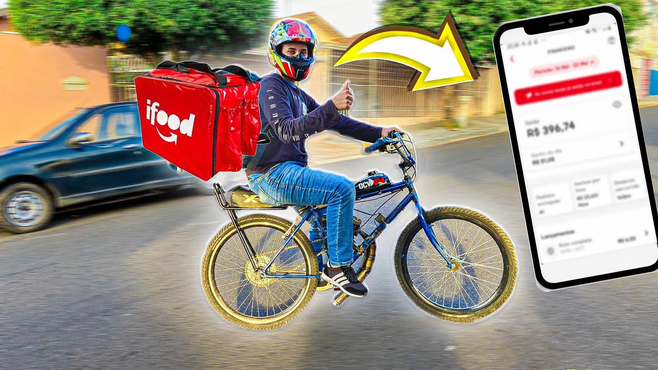 ENTREGAS NO IFOOD DE BIKE MOTORIZADA !