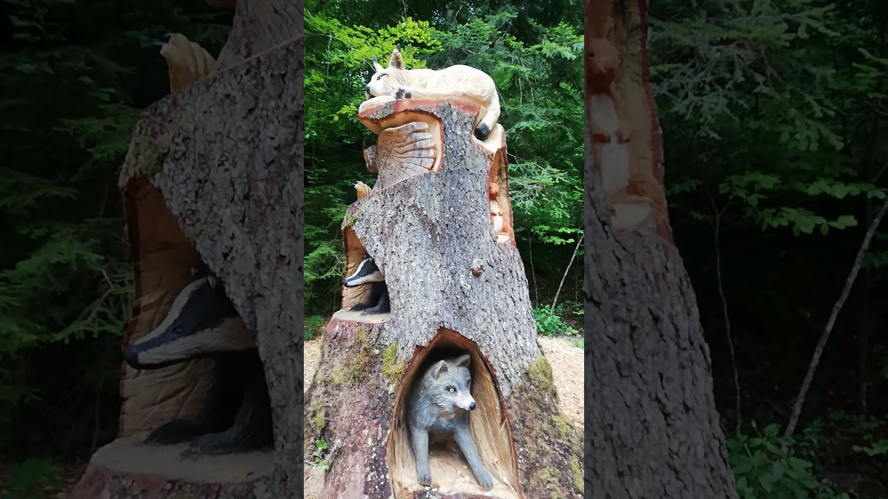 Sculpture Bestiaire Montricher: #woodworking #art #best