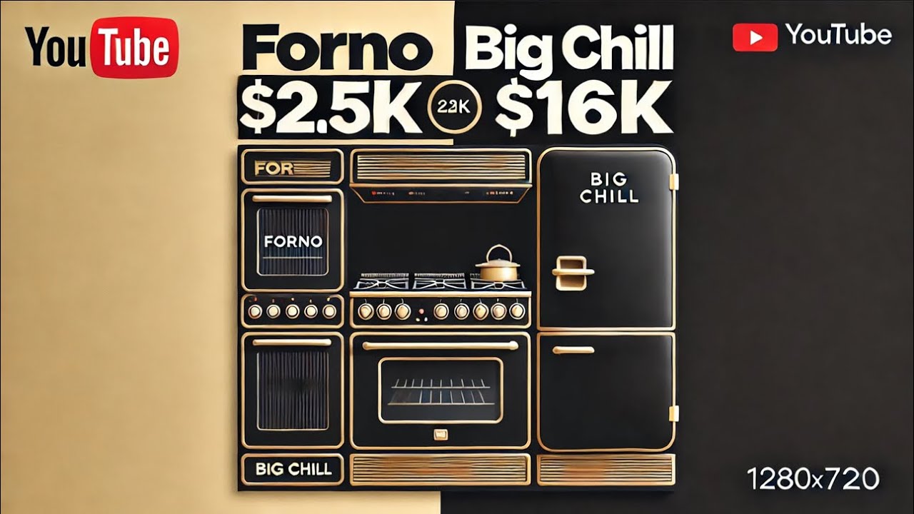 Big chill classic vs Forno black and gold fridge and oven. Which would you choose?