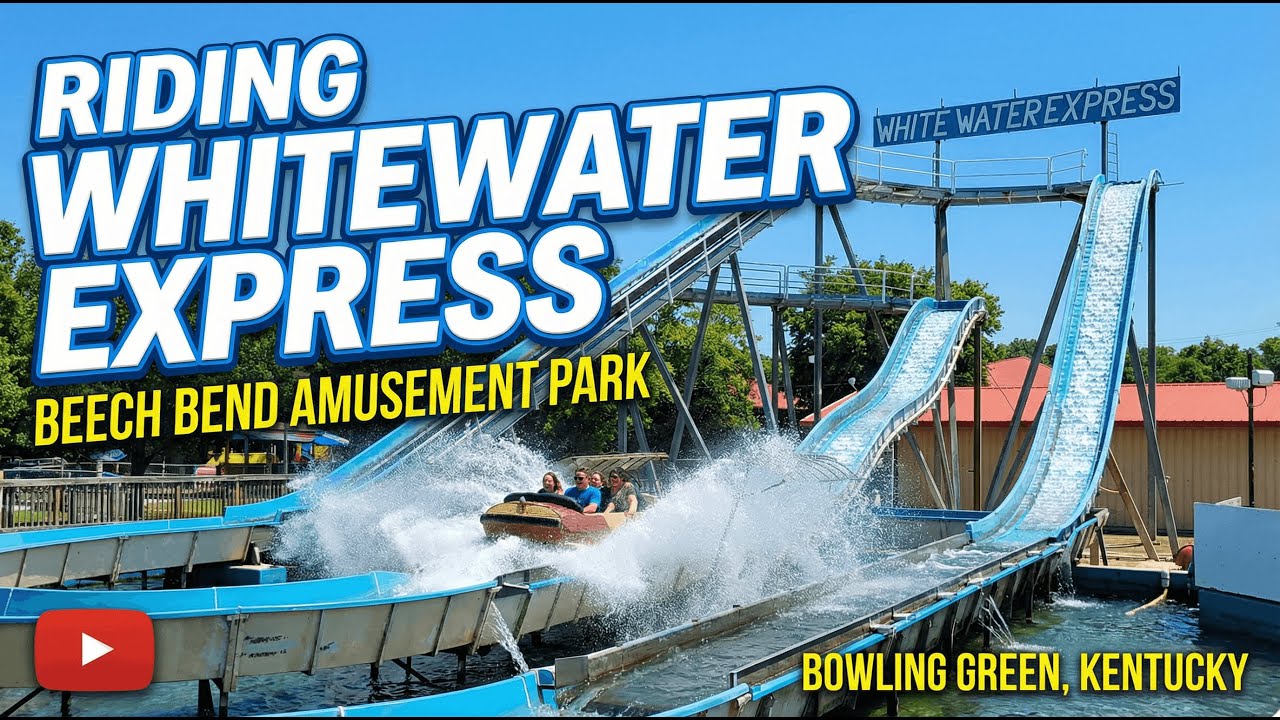 Riding Whitewater Express - Beech Bend Amusement Park - Bowling Green, Kentucky