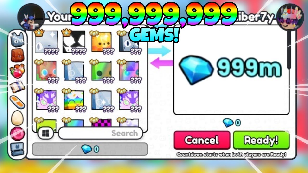 💎 999,999,999 GEMS┃Trading Montage #12 - Pet Simulator 99!