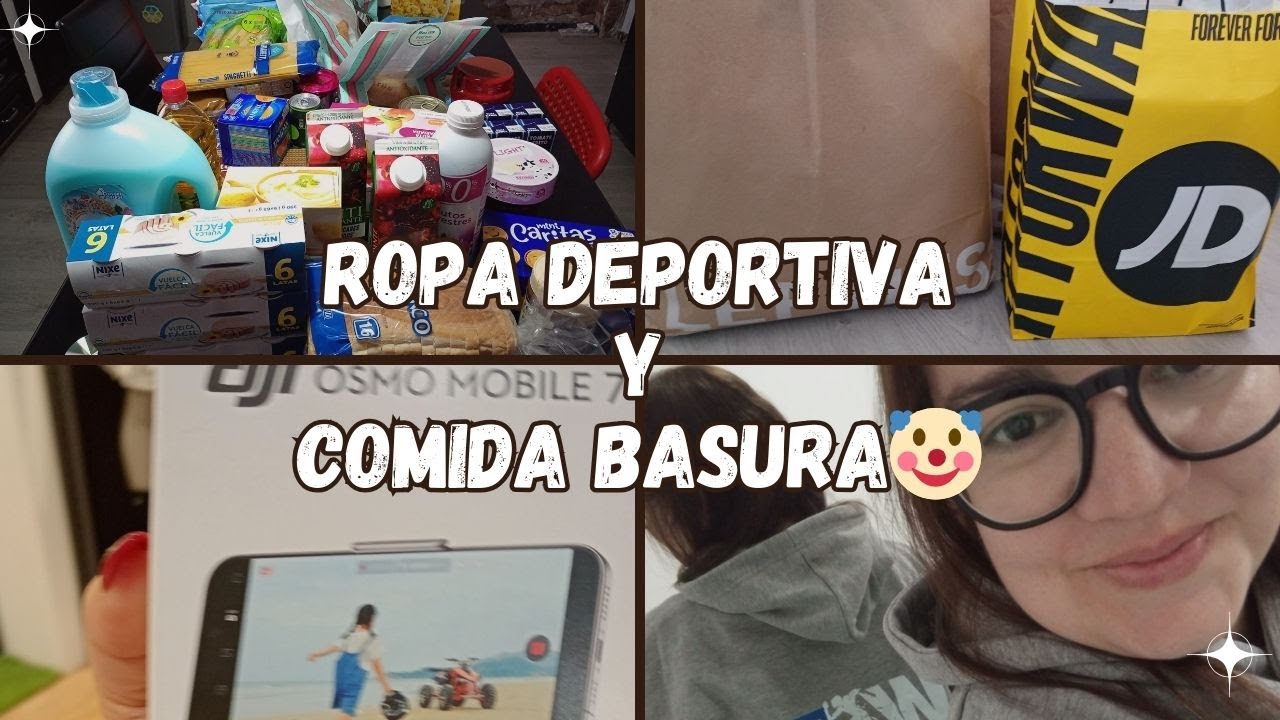 Mi compra más contradictoria 🤡: ropa deportiva 🏋️‍♀️ y cero comida saludable 🍕🍟#vlog