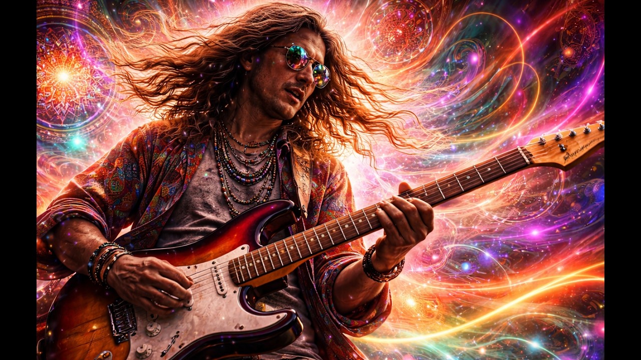 Solo psychedelic electric guitar 1