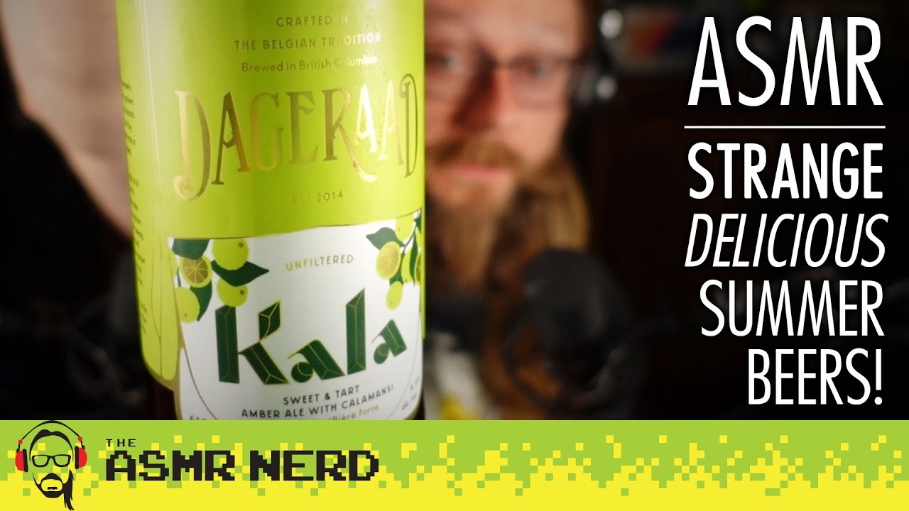 ASMR | Tasting Strange Yet Delicious Summer Beers! 😎🍺 (soft spoken, tapping, pouring, fizzing)