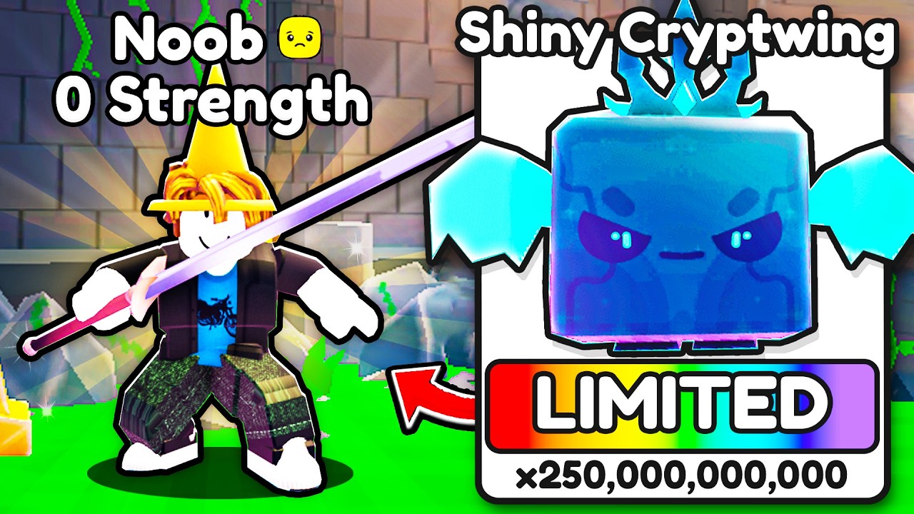 Я прошел путь от нуба до профессионала с OP ABYSS PETS в Roblox Pull a Sword!
