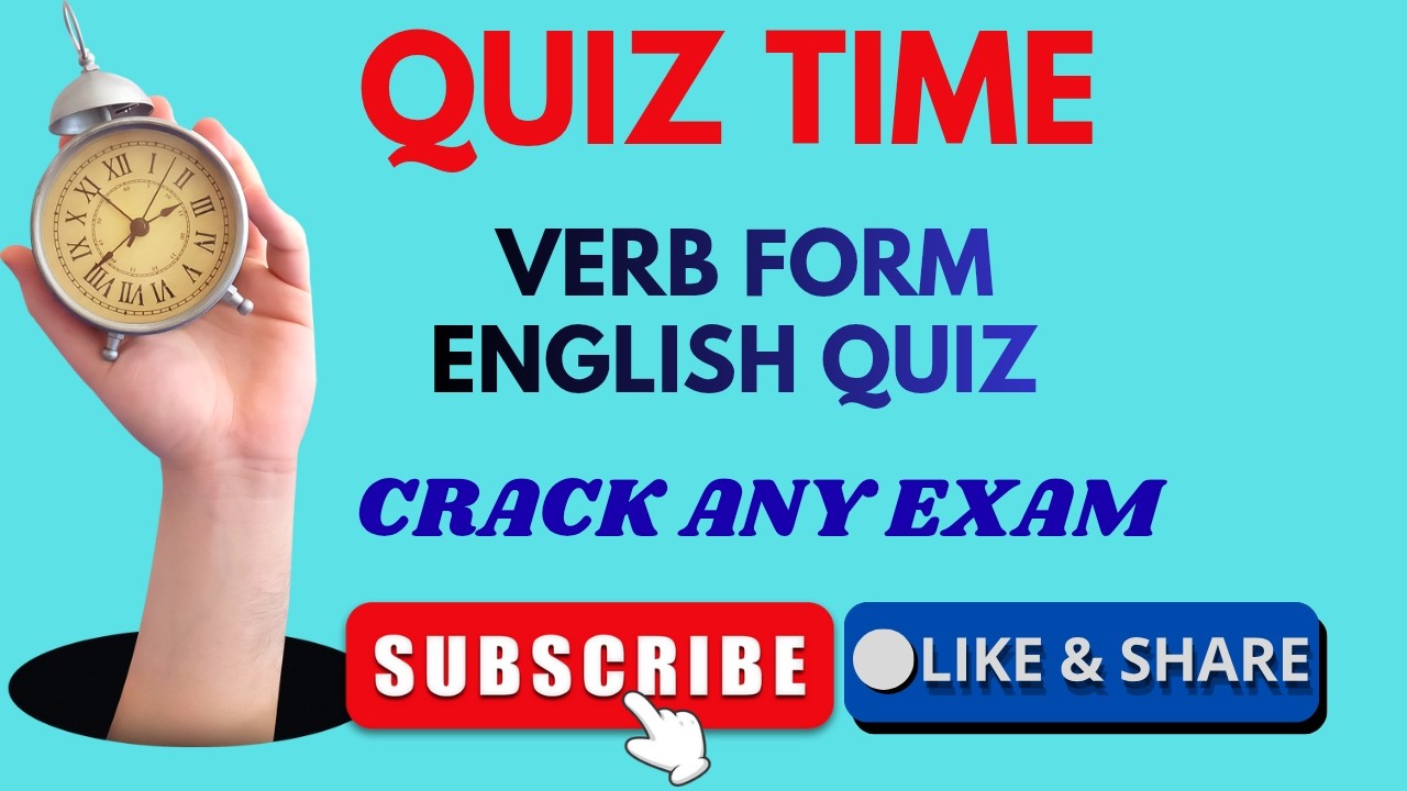 Master English - Grammar Verb form tenses quiz || Competitive Exam Quiz with Yatin sir...🎯🎯🎯