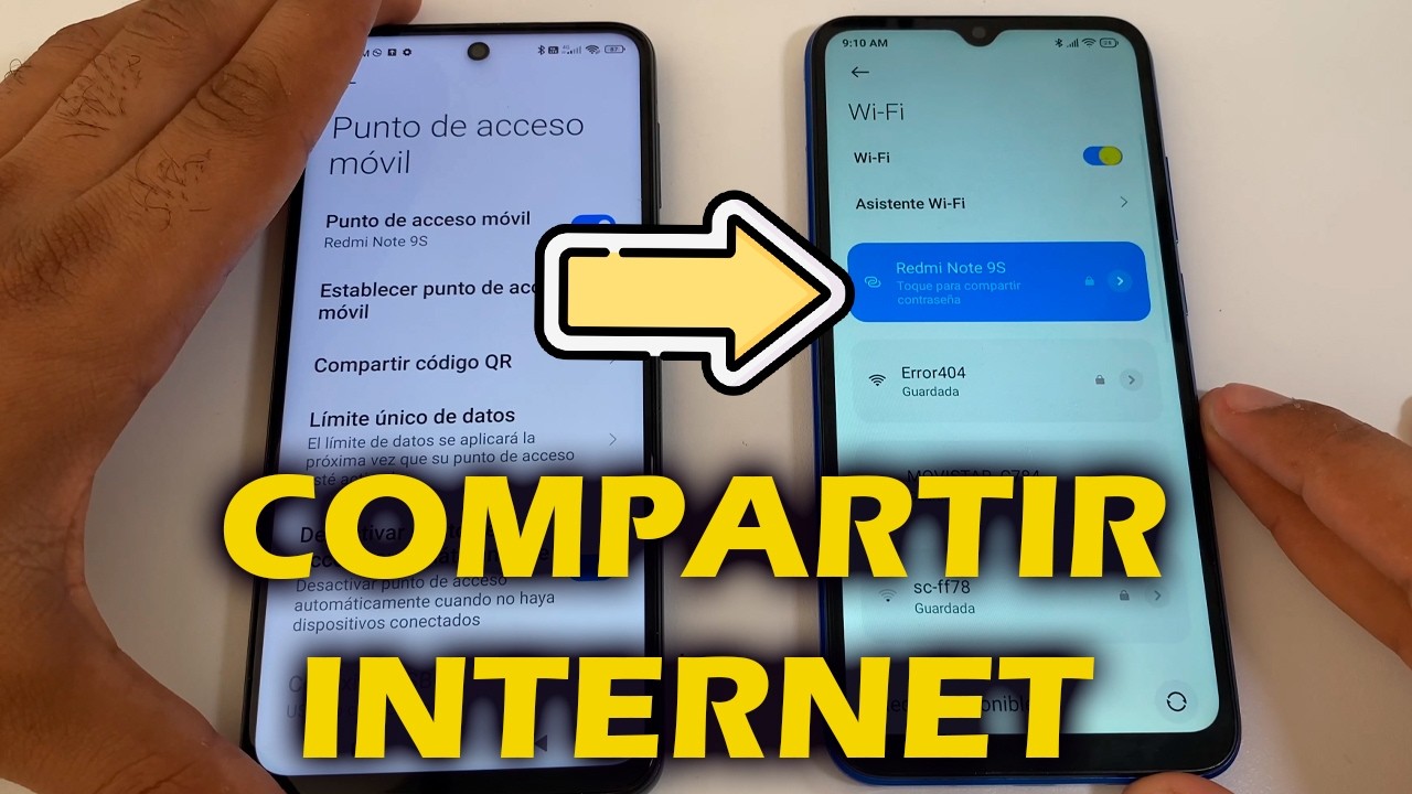 Como Compartir Datos o Internet de un celular a otro