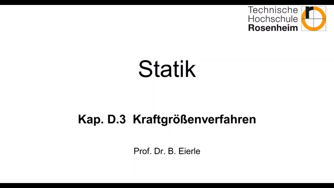 Statik 2-20 Kap. D.3 Kraftgrößenverfahren
