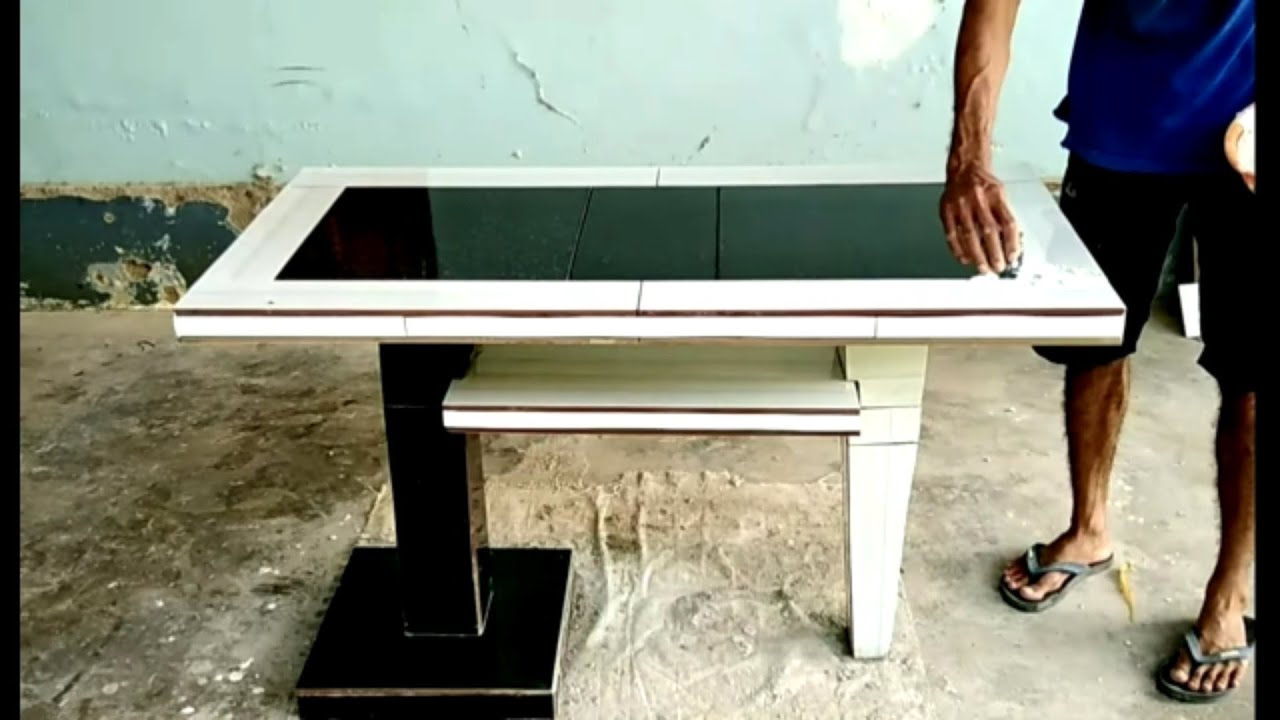 How to make great tables and chairs from cement and ceramic tiles # 65