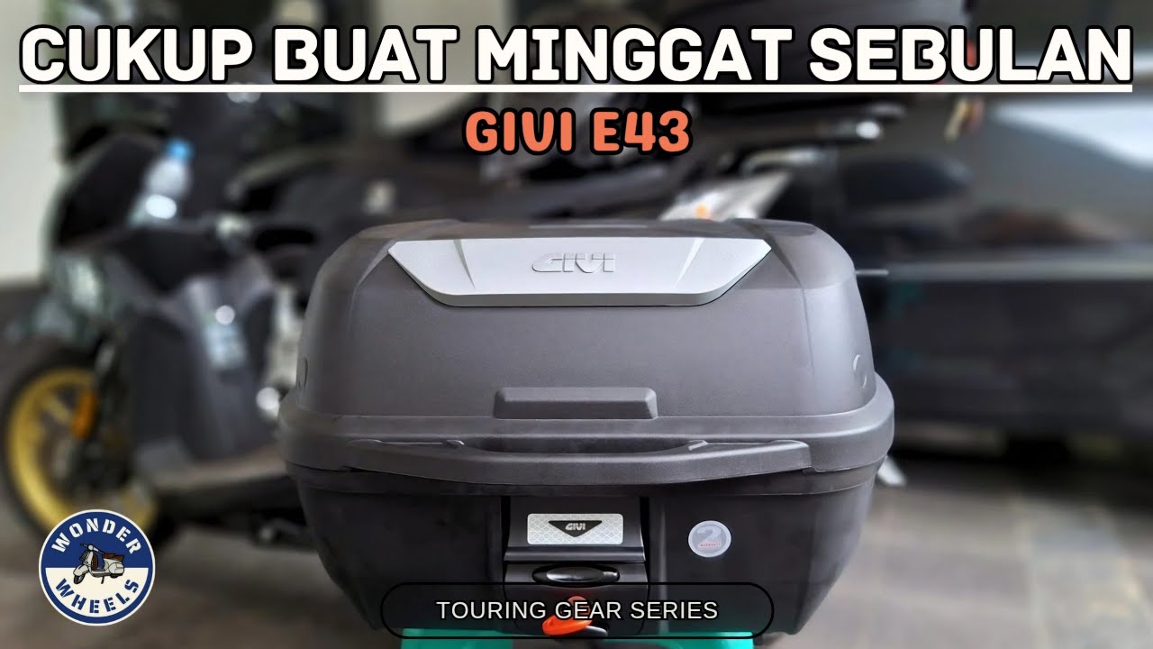 TOP BOX TOURING TERBAIK DIBAWAH 1 JUTA | REVIEW TOP BOX GIVI E43