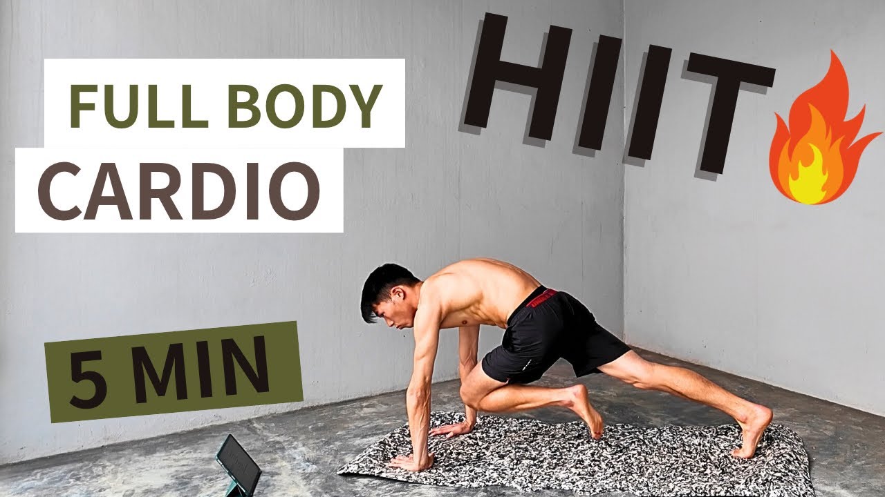 EJERCICIO PARA QUEMAR LA GRASA DE TODA TU CUERPO en 5 minutos y FÁCIL/HIIT CARDIO DESDE LA CASA