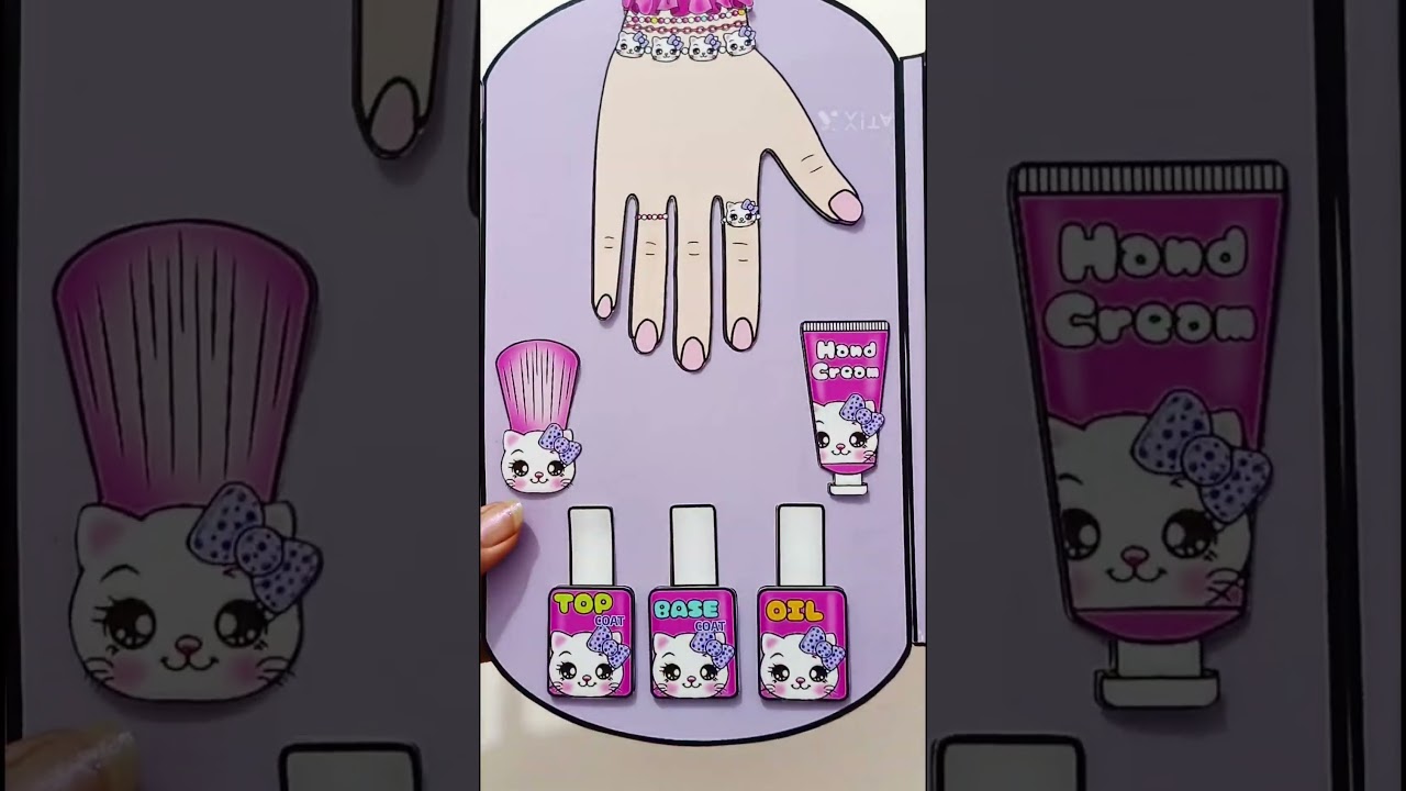 Nail Salon kit Printable Paper Crafts 