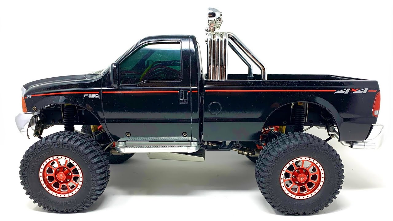My First Look At The Scale Ford F-350 High Lift 3 gear Transmission 1/10th RC Truck Tamiya Kit 58372