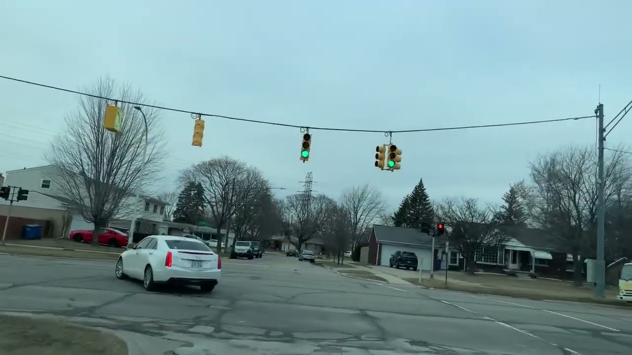 Driving in Warren, Michigan, U.S.A. 🇺🇸 February 2023