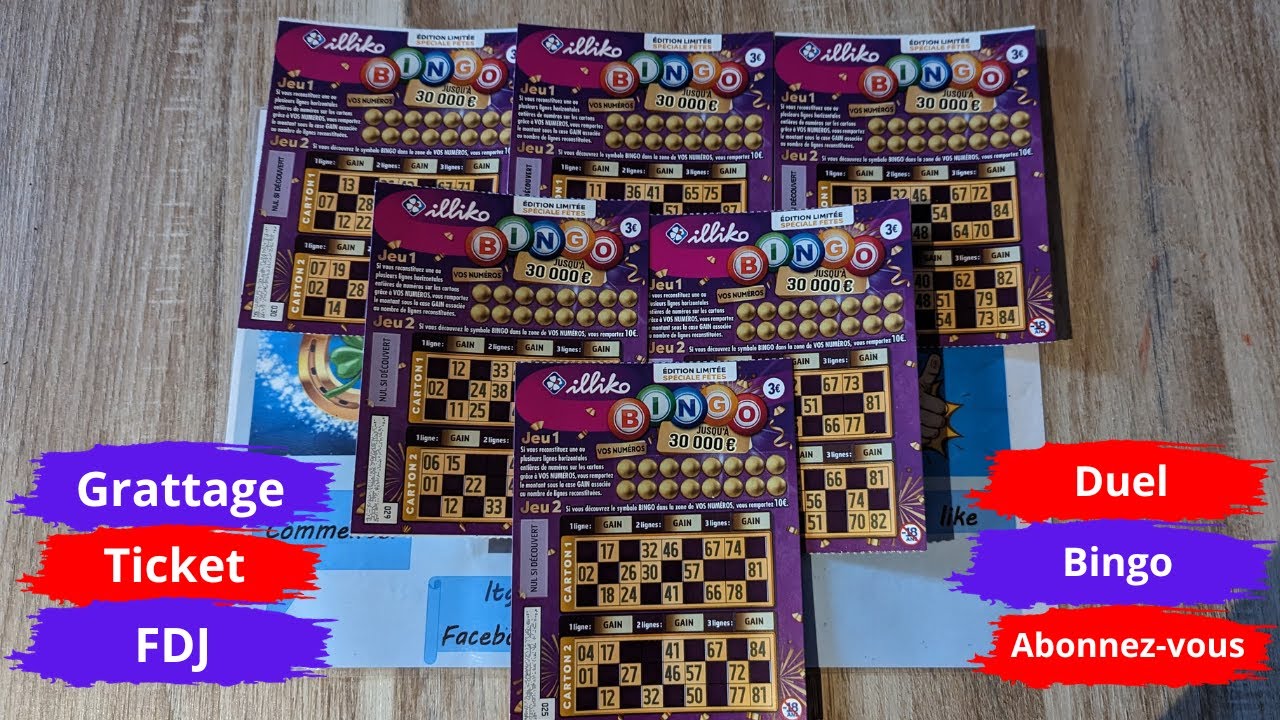 Grattage FDJ Duel Bingo #nouveau #grattage #fdj #illiko #duel #abonnetoi