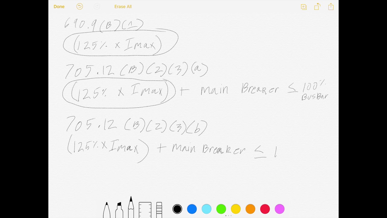 NEC 705.12(B)(2)(3)(a & b) aka the 120% rule.