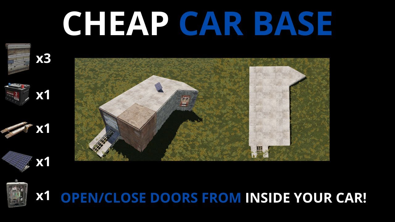 CHEAPEST CAR BASE | Rust Base Design