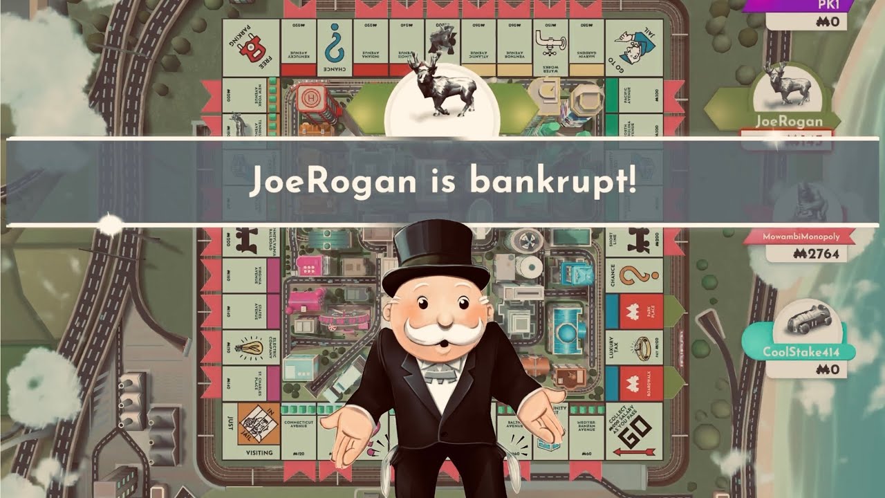 MONOPOLY GAME - JOE ROGAN IS BANKRUPT!!! - USA STREETS BOARD 🇺🇸 - EPIC ONLINE IOS MULTIPLAYER!!