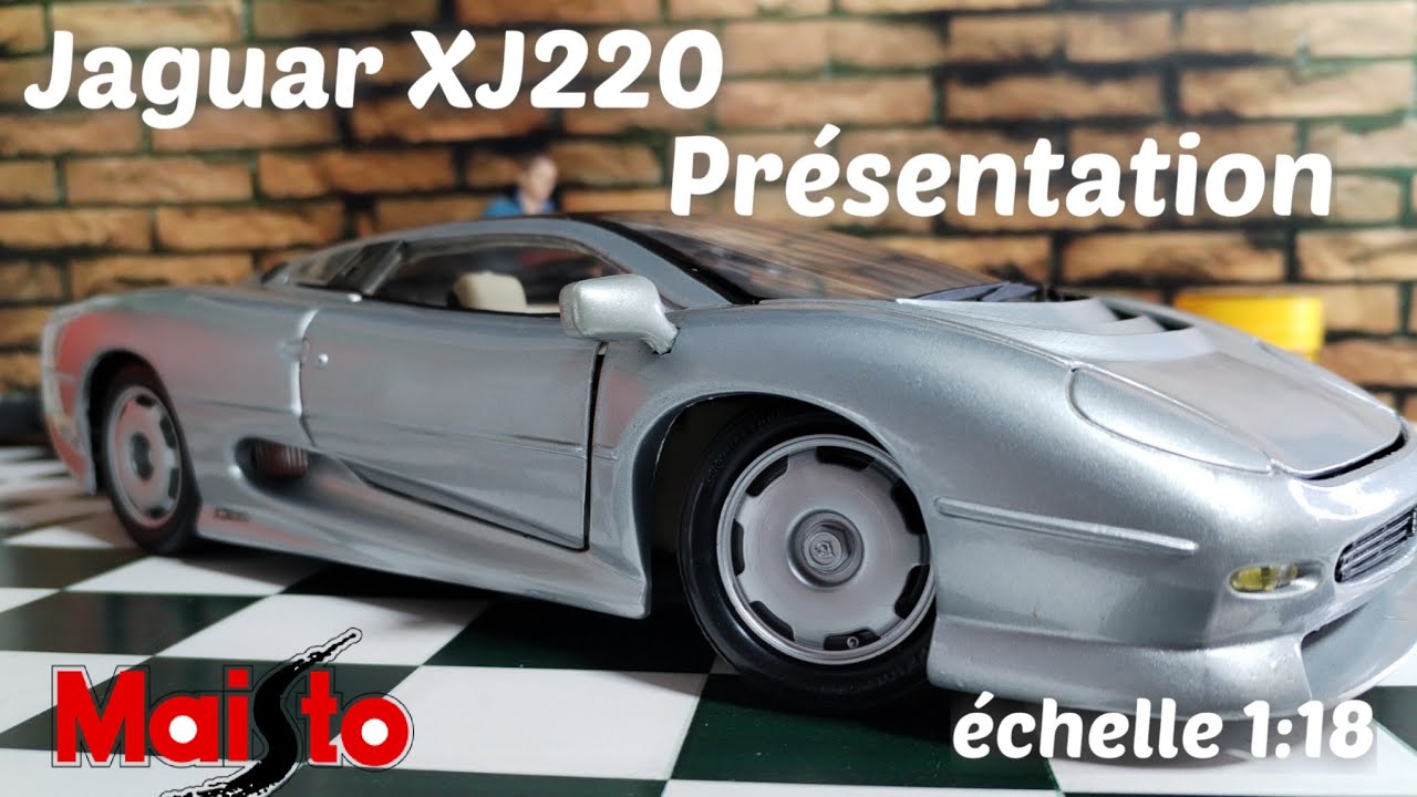 Jaguar XJ220 1/18  Maisto // Présentation Collection