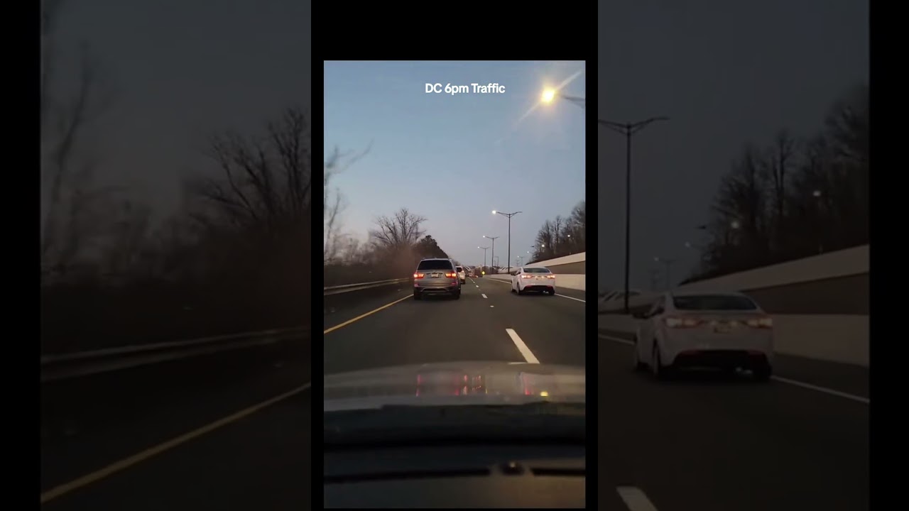 Floating in Smooth DC Traffic in the Evening #driving #dc