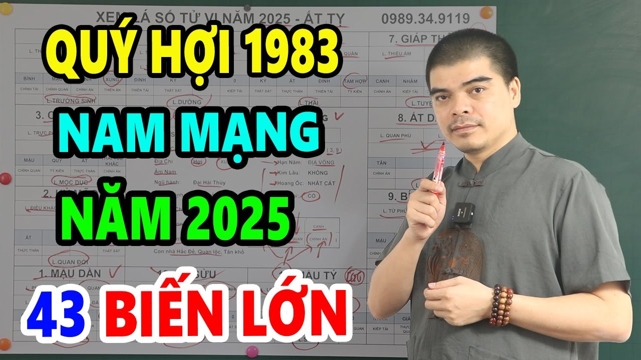 Tử Vi Tuổi Quý Hợi 1983 Nam Mạng Năm 2025, Sẽ GIÀU NHANH Chóng Mặt, CỰC GIÀU Ôm Tiền Tỷ Trong tay