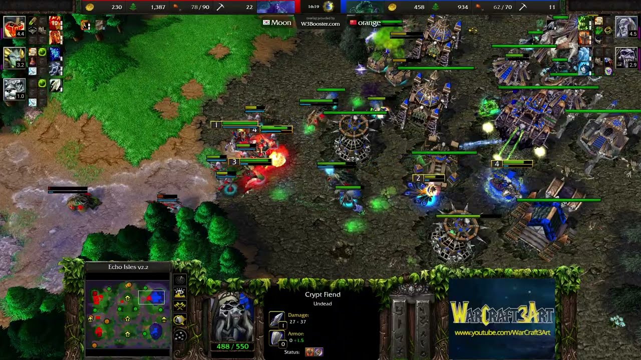 Moon(NE) vs eer0(UD) - Warcraft 3: Classic - RN8866
