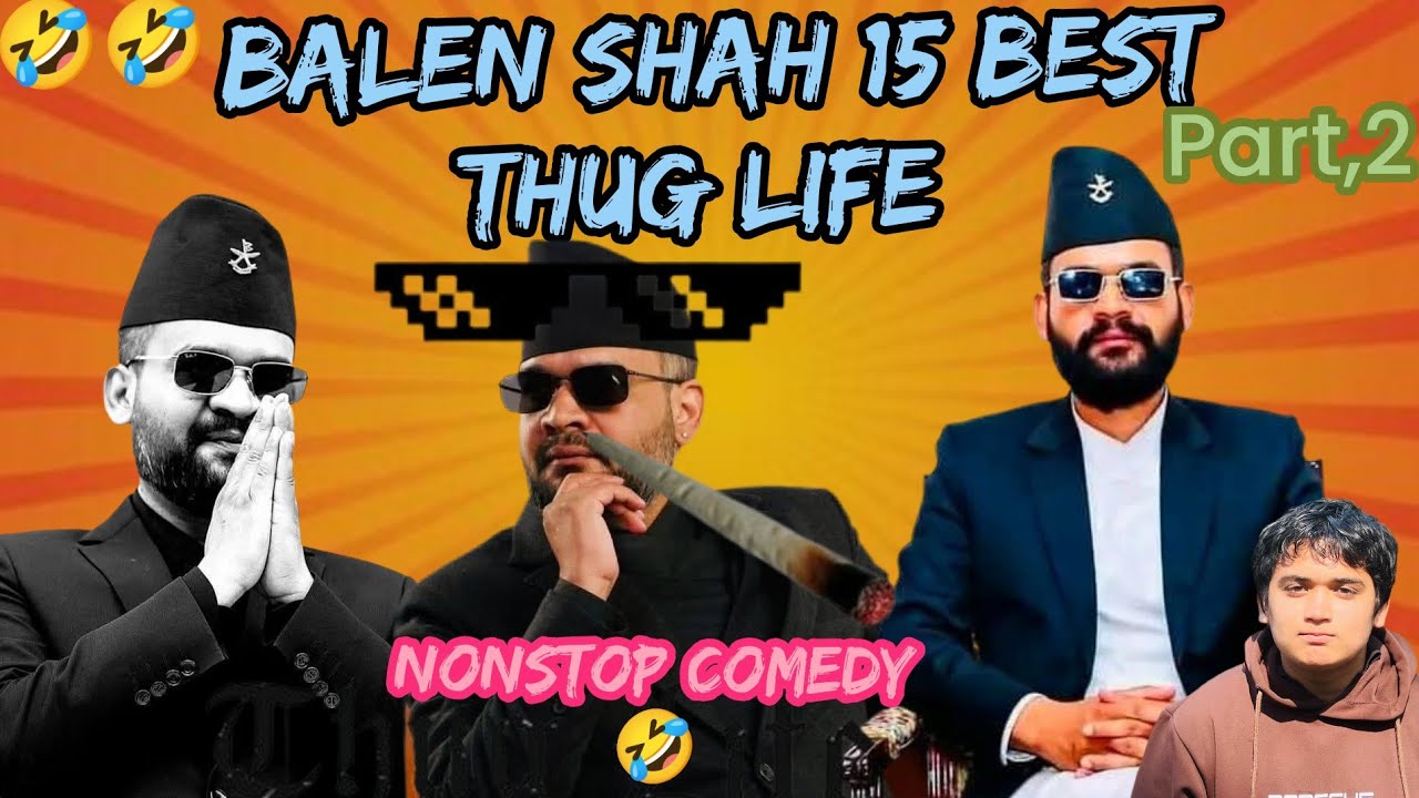 Balen shah Best 15 comedy Thug life (Nonstop comedy) #santoshvloger )Balen shah santosh poudel/part2