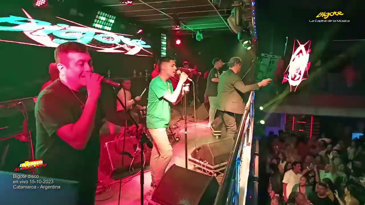 La Banda Al Rojo Vivo Bigote disco 15 10 2023 Catamarca, Argentina