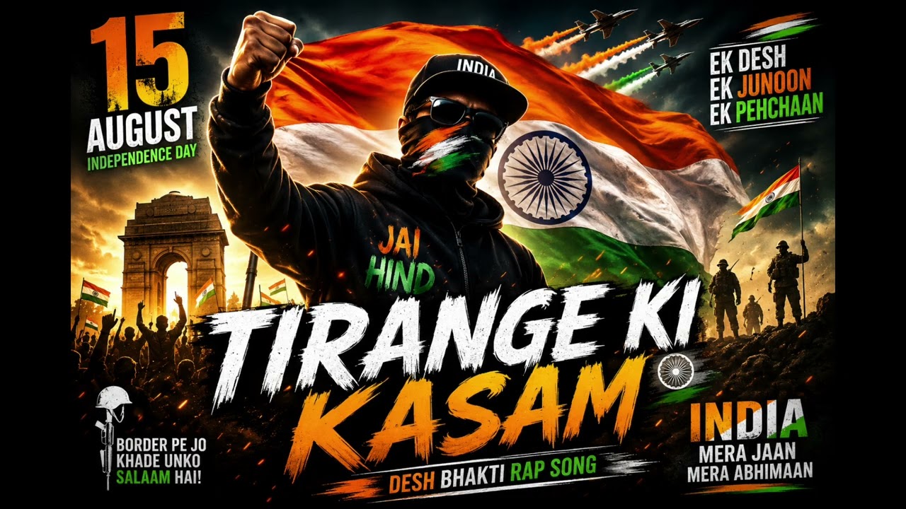 TIRANGE KI KASAM 🇮🇳 | 15 August Special Rap Song 2026 | Desh Bhakti Hiphop | Independence Day Rap