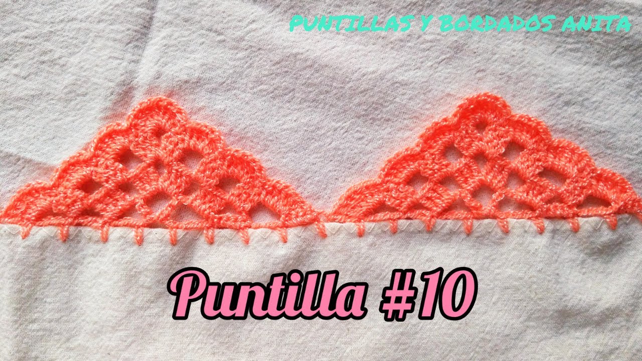 PUNTILLA #10 🧶🍁 - UNA SOLA VUELTA - MUY HERMOSA Y FÁCIL