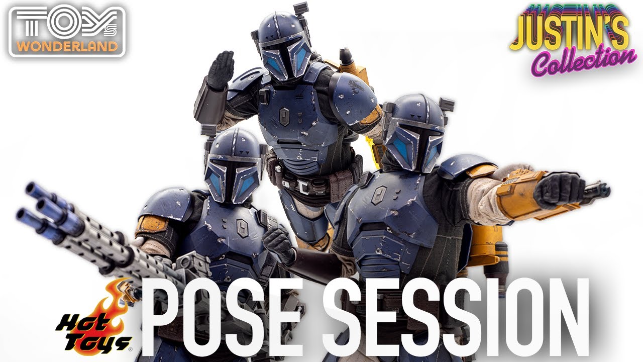 Hot Toys Mandalorian Heavy Infantry Mandalorian Star Wars Pose Session