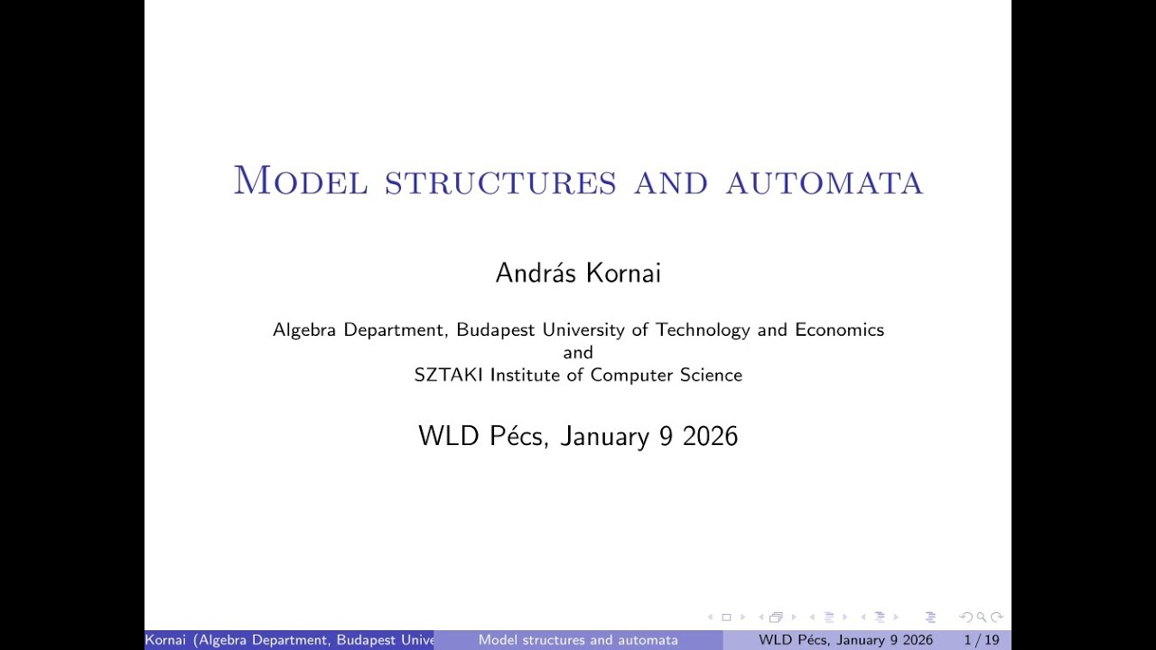 Model structures and automata
