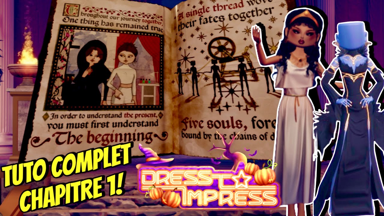 TUTO FACILE QUÊTE HALLOWEEN DANS DRESS TO IMPRESS! L'HISTOIRE DE LINA ET TENUE GRATUITE! ROBLOX