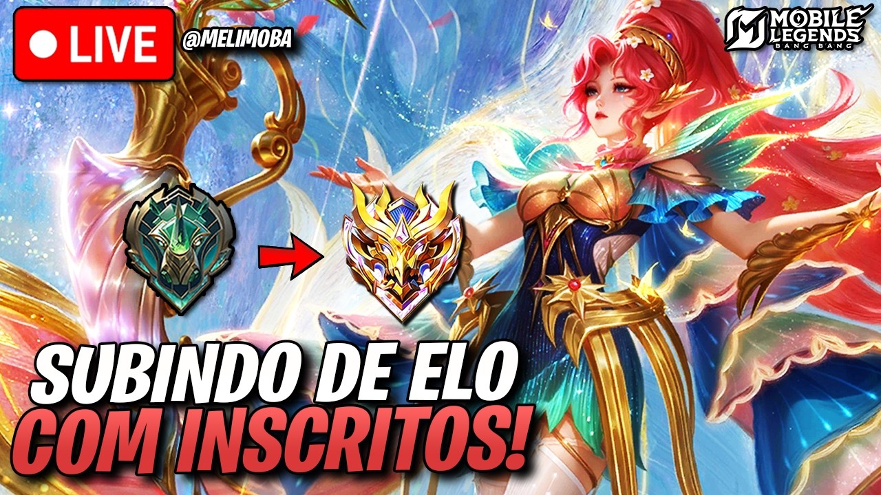 🔴 SUBINDO DE ELO COM INSCRITOS NO SABADÃO | Mobile Legends Ao Vivo