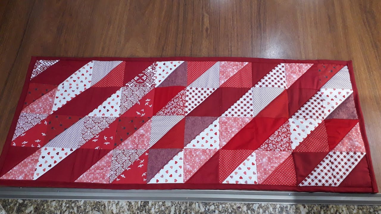 Tapete passadeira,técnica em patchwork, passo à passo