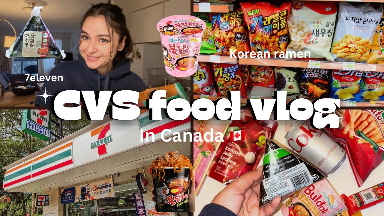 ✨Vlog: CVS Convenience Store Snack Challenge🍙🍜 | Korean & Japanese Snacks Taste Test #dailyvlogging 