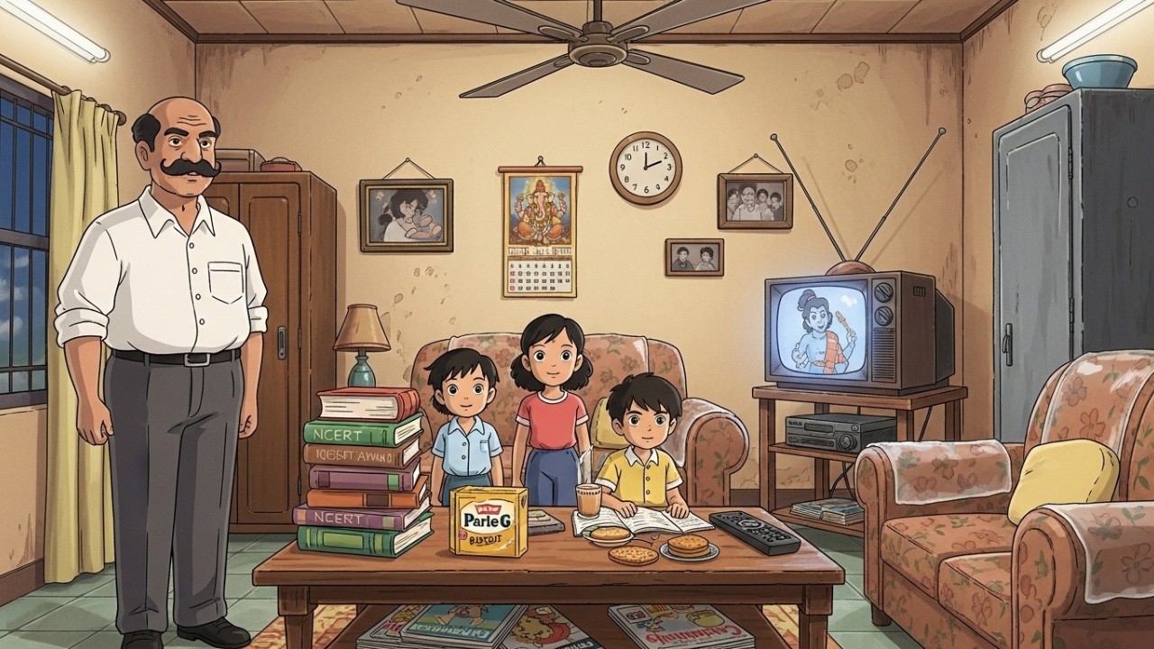 90s Indian Family Life | Ghibli Animation | Nostalgia