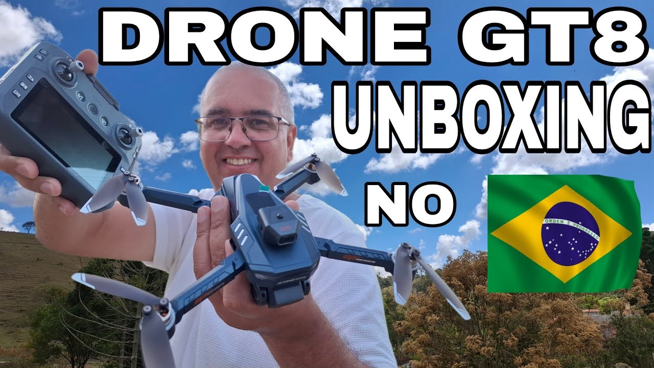 DRONE GT8 COMPREI AQUI EM UMA LOJA BRASILEIRA 5 DIAS PARA ENTREGAR UNBOXING COMPLETINHO