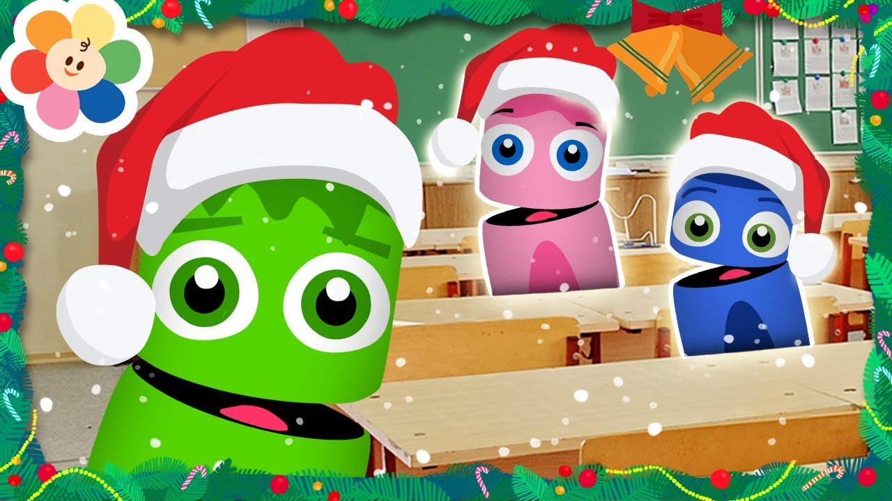 Clase de Colores | Aprende Los Colores | Pandilla de Colores en Clase | Feliz Navidad de BabyFirst