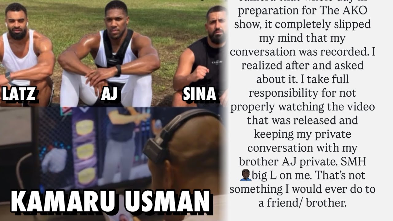 Боец UFC Камару Усман выложил видео из больницы Энтони Джошуа (покойся с миром, Латц и Сина).