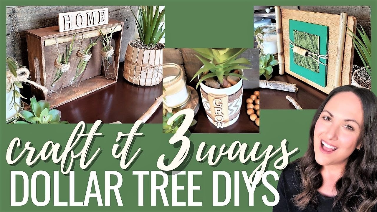 DOLLAR TREE High End HOME DIYs 🎍 CRAFT IT 3 WAYS |  Dollar Tree BAMBOO Wind Chimes | FENG SHUI look