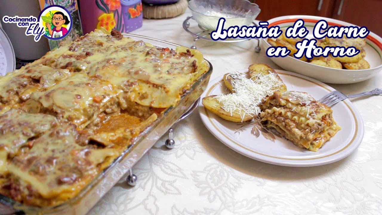 Preparando una Riquisima LASAÑA DE CARNE EN HORNO