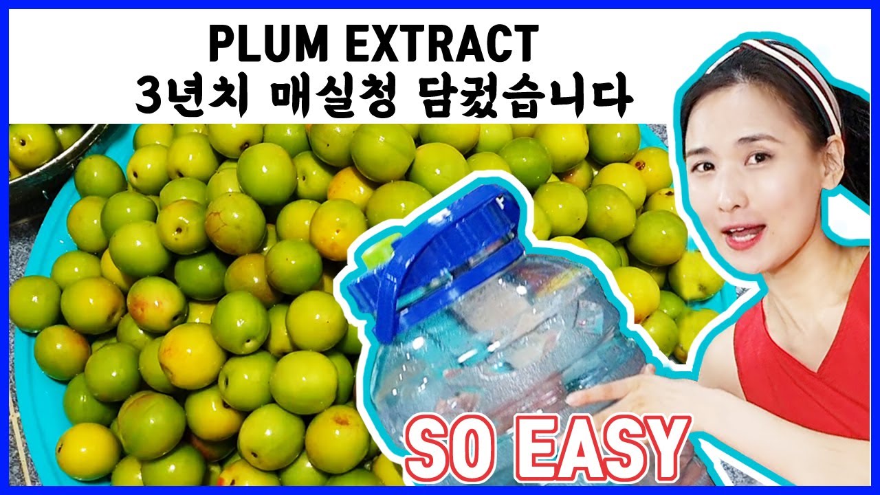 Русский) Рецепт сиропа с экстрактом корейской сливы / Maesil-Cheong(매실청) How To Make / Easy