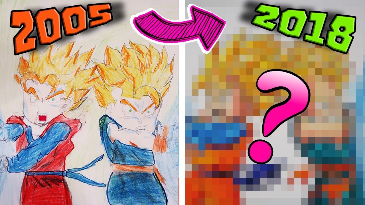 REHACIENDO DIBUJO DE MI INFANCIA | 2005 VS 2018 | ¿Que tan grande es el cambio?