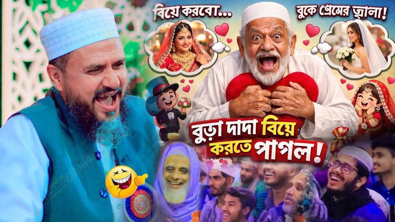 হজ্জ করে এসে বুড়া দাদায় বিয়ের জন্য পাগল হইছে যা ঘটলো | মোশতাক ফয়েজী | মোস্তাক ফয়েজী | Mostak Foyezi 