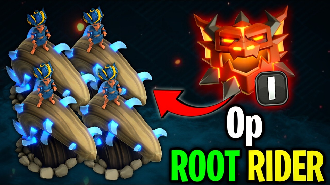 This NEW META RC Charge + Root Rider + 2 Witches EASY 3★ attack Strategy with Rocket Backpack | TH18