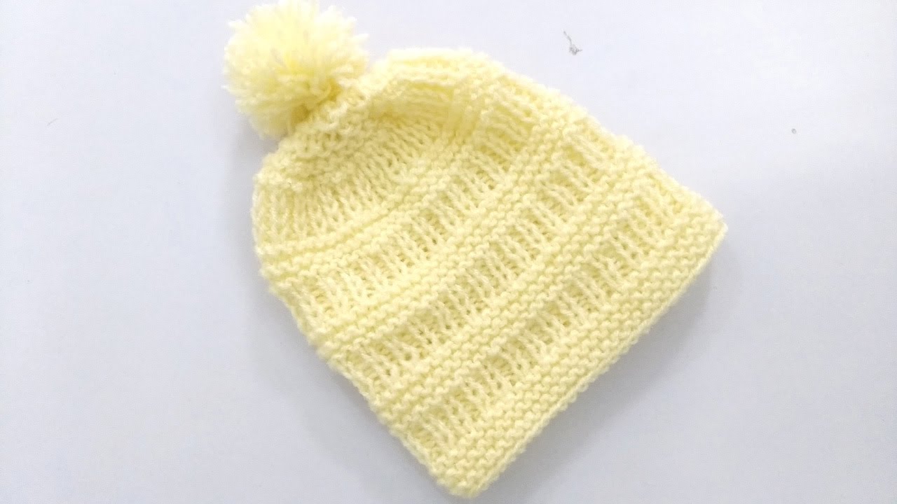 Knitting Baby Cap , Hat , Topi Very Easy