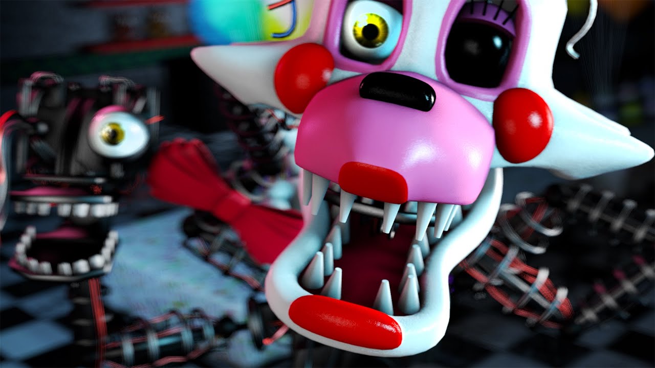 Анимированные голосовые реплики Мэнгл из FNAF